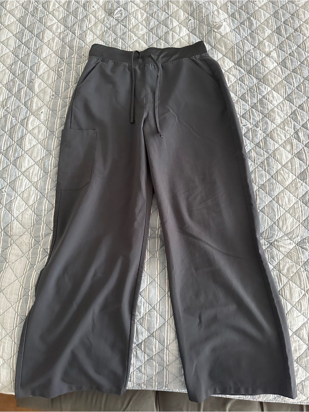 High Rise Wide Leg Scrub Pants